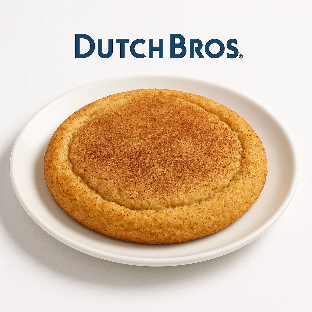 Dutch Bros Snickerdoodle Cookie Breakfast on white background